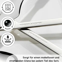 Karaca Sedir Elegance Besteckset für 12 Personen, 84 Teilig Sılber03 Outlet