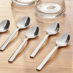 Karaca Sedir Silber 6-teiliges Teelöffel-Set in Box Sılver