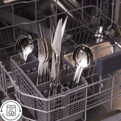 Karaca Serena 84-teilige Edelstahlbesteckset für 12 Personen, Silber Sılver Best
