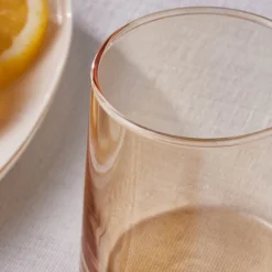 Karaca Serene 7-teiliges Gläser Set, Amber Gelb Clearance
