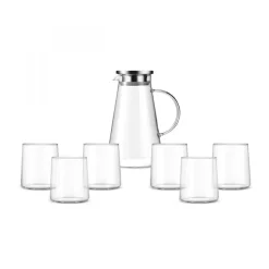 Karaca Serene 7-Teiliges Glas-Set Transparent Klar Outlet