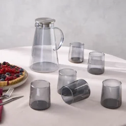 Karaca Serene 7-teiliges Gläser Set, Anthrazit Anthracıt01 Discount