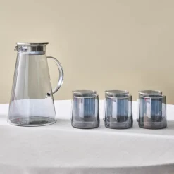 Karaca Serene 7-teiliges Gläser Set, Anthrazit Anthracıt01 Discount