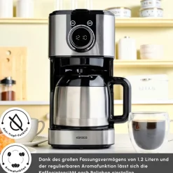 Karaca Series 2303 Stahl Filterkaffeemaschine Inox New
