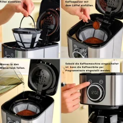 Karaca Series 2303 Stahl Filterkaffeemaschine Inox New