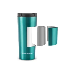 Karaca Sheeny Edelstahl Auslaufsicherer Thermobecher 450 ml Grün Green01 Clearance