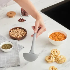 Karaca Silva Silikon Schöpflöffel, 32 cm, Grau Best