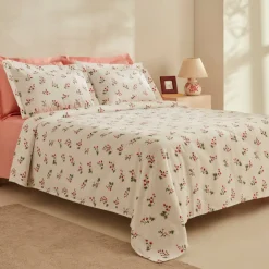 Karaca Silvie 100% Baumwolle Tagesdecke Set, Rot Red Discount