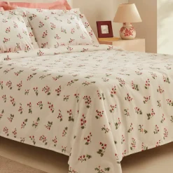 Karaca Silvie 100% Baumwolle Tagesdecke Set, Rot Red Discount
