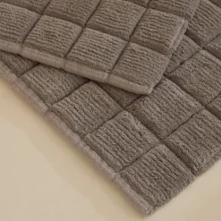 Karaca Simon Badvorleger-Set, 60 × 90 cm + 40 × 60 cm, Grau Online