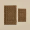 Karaca Simon Badvorleger-Set, 60 × 90 cm + 40 × 60 cm, Braun Outlet