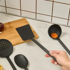 Karaca Simple 5-teiliges Küchenutensilien-Set, Schwarz Black Hot