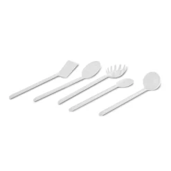 Karaca Simple 5-teiliges Küchenutensilien-Set, Weiß Whıte Hot