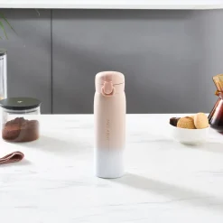 Karaca Skyfall Stahl Auslaufsichere Thermoskanne 500 Ml Rosa Pınk01 New