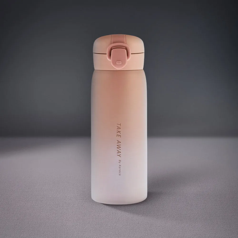 Karaca Skyfall Stahl Auslaufsichere Thermoskanne 500 Ml Rosa Pınk01 New