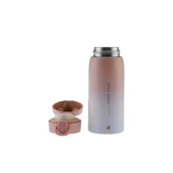 Karaca Skyfall Stahl Auslaufsichere Thermoskanne 350 ml Rosa Rosa01 New