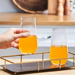 Karaca Sogar 6 Stück Soft Drink Glas 480 ml Klar Outlet