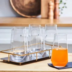 Karaca Sogar 6 Stück Soft Drink Glas 480 ml Klar Outlet