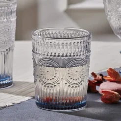 Karaca Sonnenblume Wasserglas, Blau Blau01 Best
