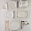 Karaca Square Bone Bridal 60-teiliges Tafelservice für 12 Personen Discount