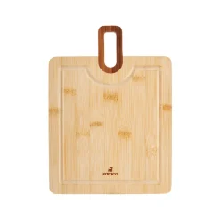 Karaca Squarecut 2-teiliges Bambus Schneidebrett New