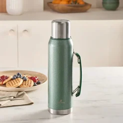 Karaca Stansteel Auslaufsicherer Edelstahl-Thermos 1,3 L Grün Discount