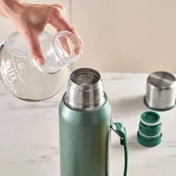 Karaca Stansteel Auslaufsicherer Edelstahl-Thermos 1,3 L Grün Discount