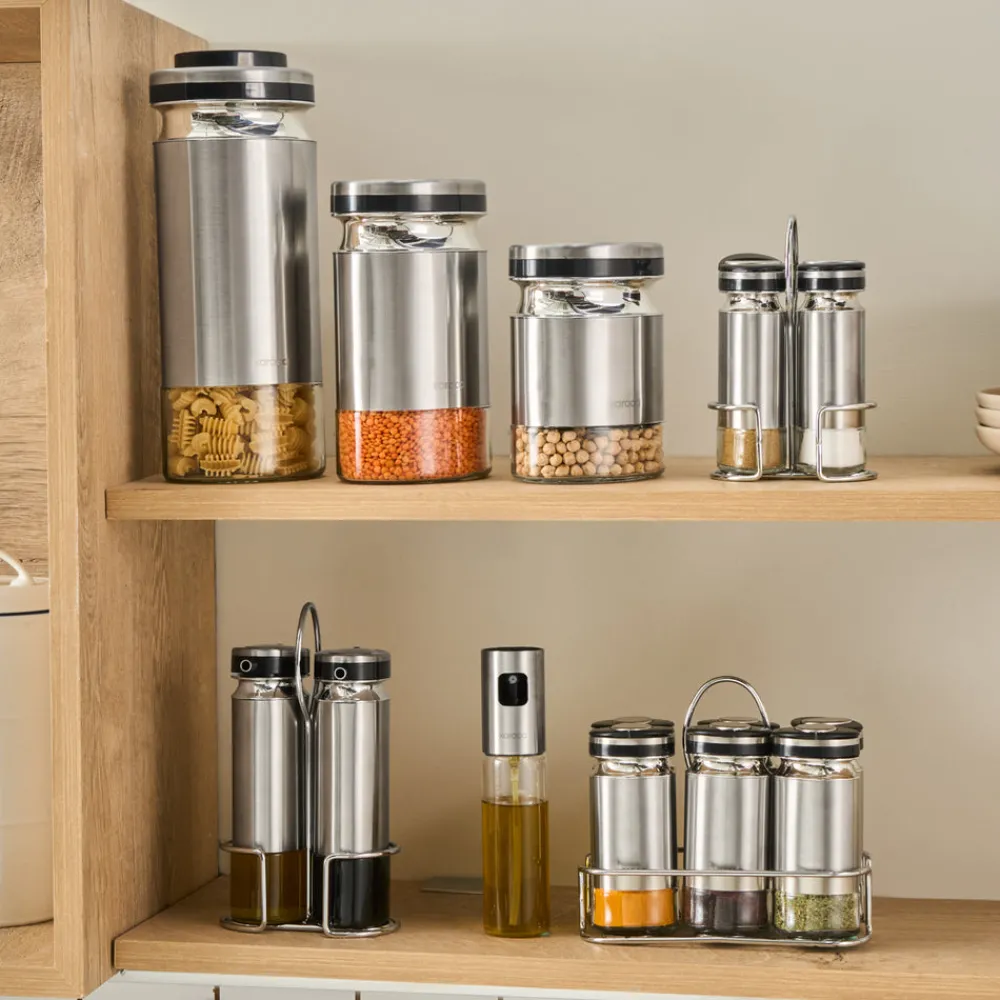 Karaca Stellum, 6-teiliges Gewürzglas-Set, Inox Sale