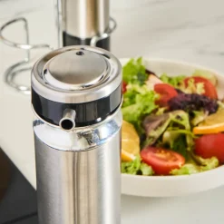 Karaca Stellum, 3-teiliges Öl- und Essigflaschen-Set, Inox Clearance