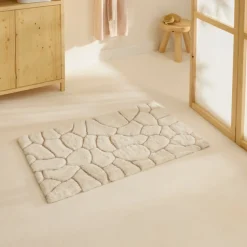 Karaca Stone Badvorleger, 50 × 80 cm, Offwhite Clearance