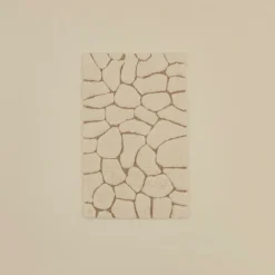 Karaca Stone Badvorleger, 50 × 80 cm, Offwhite Clearance