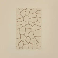 Karaca Stone Badvorleger, 60 × 100 cm, Offwhite Hot