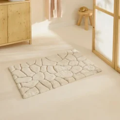 Karaca Stone Badvorleger, 60 × 100 cm, Offwhite Hot