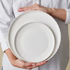 Karaca Stream Bone China Pumpkin 24-teiliges Tafelservice für 6 Personen, Weiß Online