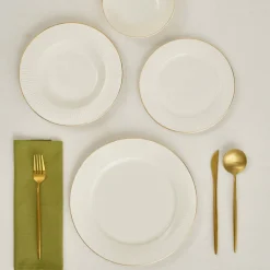 Karaca Stream Bone Massimo 24 Teiliges Gold Essgeschirr Set Sale