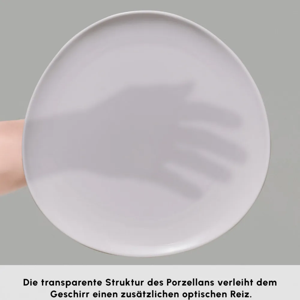 Karaca Stream Bone Middle 34-teiliges Frühstücksset für 6 Personen – Weiß Weıß01 Hot