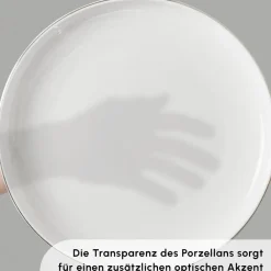 Karaca Stream Bone New Saturn 59-Teiliges 12-Personen Geschirrset Platin Platın Hot