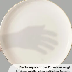 Karaca Stream Bone New Saturn 59-Teiliges 12-Personen Geschirrset Gold Best