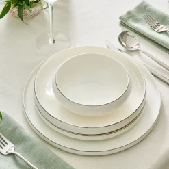 Karaca Stream Bone Sunset Platin, 53-teiliges 12-Personen-Geschirrset Platın Discount
