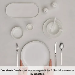 Karaca Stream Pure Favaro 38-Teiliges 6-Personen Frühstücksset Weıß01 Clearance