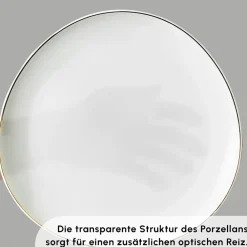 Karaca Stream Pure Middle 34-Teiliges 6-Personen Frühstücksset Gold Discount