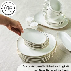 Karaca Stream Pure Middle 34-Teiliges 6-Personen Frühstücksset Gold Discount