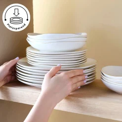 Karaca Stream Pure Middle 34-Teiliges 6-Personen Frühstücksset Gold Discount