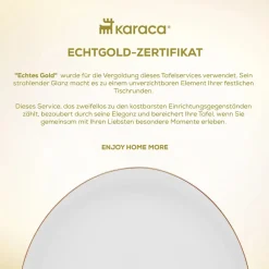 Karaca Stream Pure Middle 34-Teiliges 6-Personen Frühstücksset Gold Discount