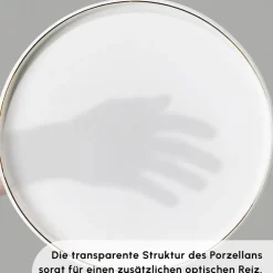 Karaca Stream Pure Sunset 34-Teiliges 6-Personen Frühstücksset Gold Discount