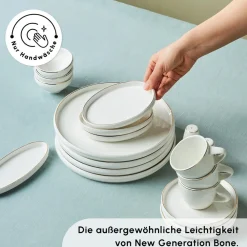 Karaca Stream Pure Sunset 34-Teiliges 6-Personen Frühstücksset Gold Discount