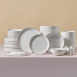 Karaca Streamline Favaro 53-Teiliges 12-Personen Geschirrset Platin Platın Outlet