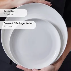 Karaca Streamline Favaro 53-Teiliges 12-Personen Geschirrset Weiß Weıß01 Clearance