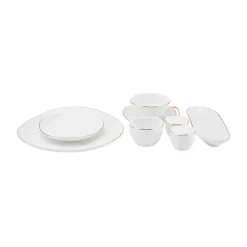 Karaca Streamline Middle 28 Teile für 6 Personen Frühstücks-/Service-Set Gold