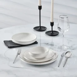 Karaca Streamline New Saturn V2 Platin Geschirrset für 6 Personen, 24-teilig Platın Best